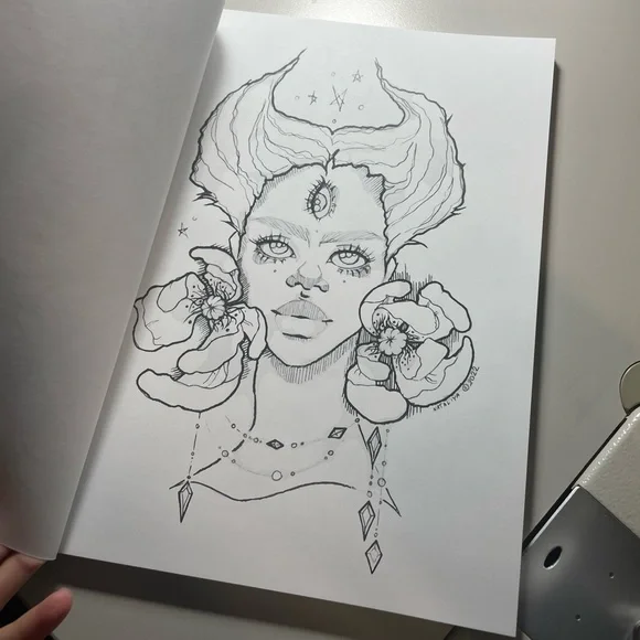 Coloring book for adults. 40 pages new Nataliya’s art therapy volume 1 - Picture 3 of 6